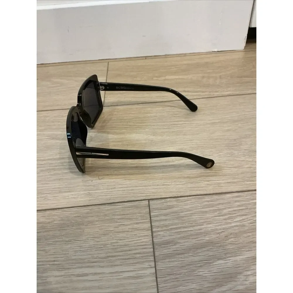 BCBGeneration BG1022 Black Rectangle Womens Sunglasses